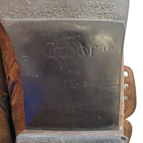 Gabor Suede Zipper Ankle Boots - Picture 8 of 10